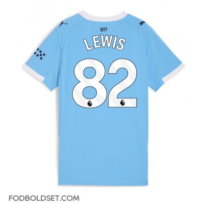 Manchester City Rico Lewis #82 Hjemmebanetrøje Dame 2025-26 Kortærmet Manchester City Rico Lewis #82 Hjemmebanetrøje Dame 2025-26 Kortærmet
